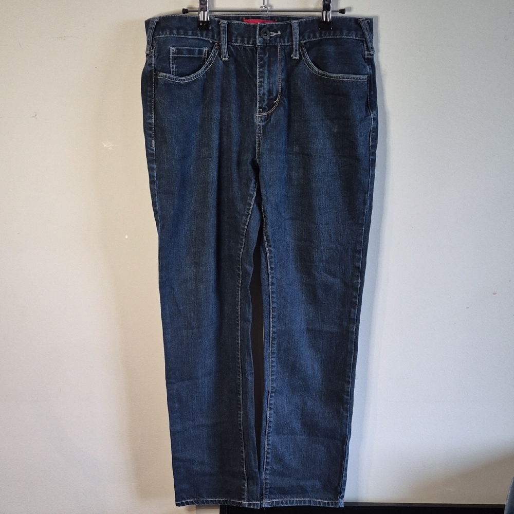 Guess Dark Blue Straight Leg Jeans